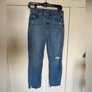 GAP straight jeans with split-hem